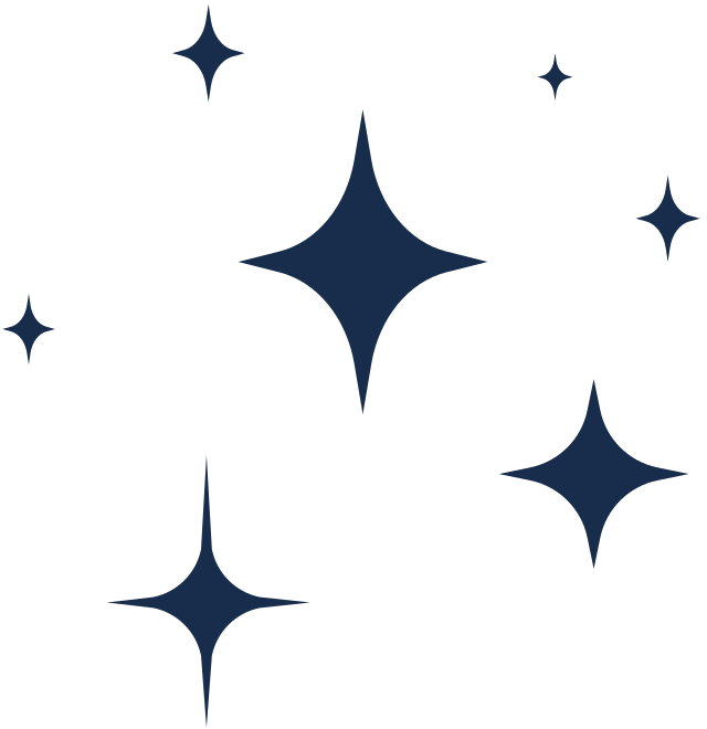 Des étoiles bleu