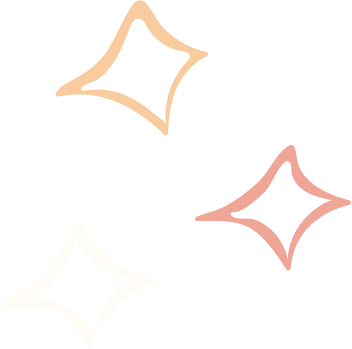 Des étoile de couleur beige.